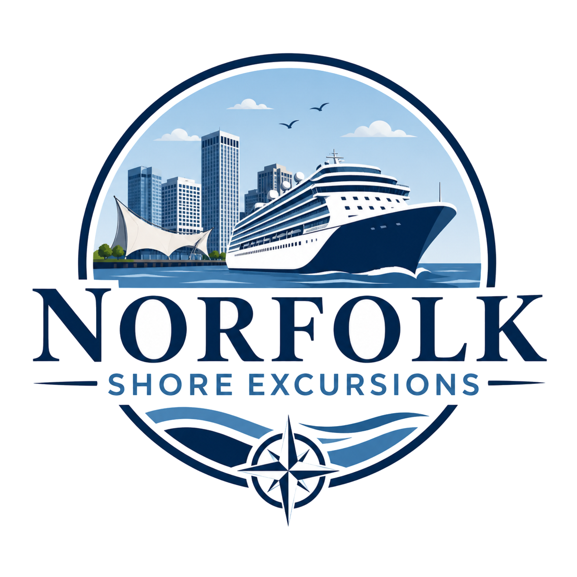 Norfolk Shore Excursions logo — independent cruise passenger guide for Half Moone terminal