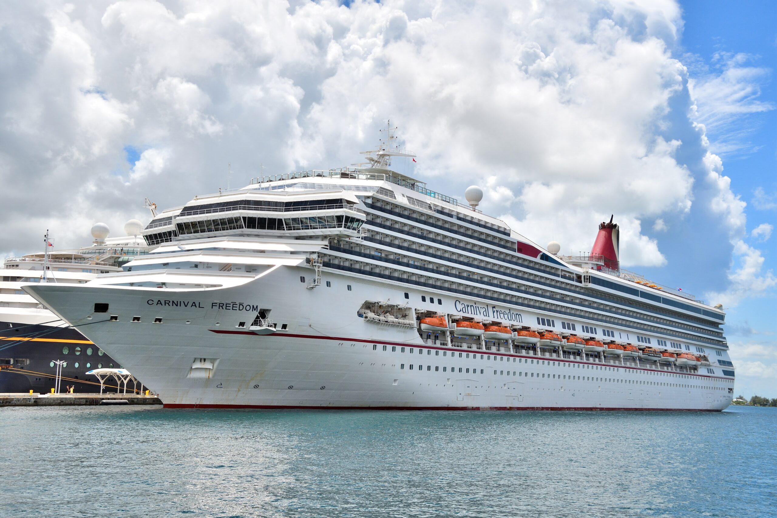 Carnival Freedom cruise ship at sea