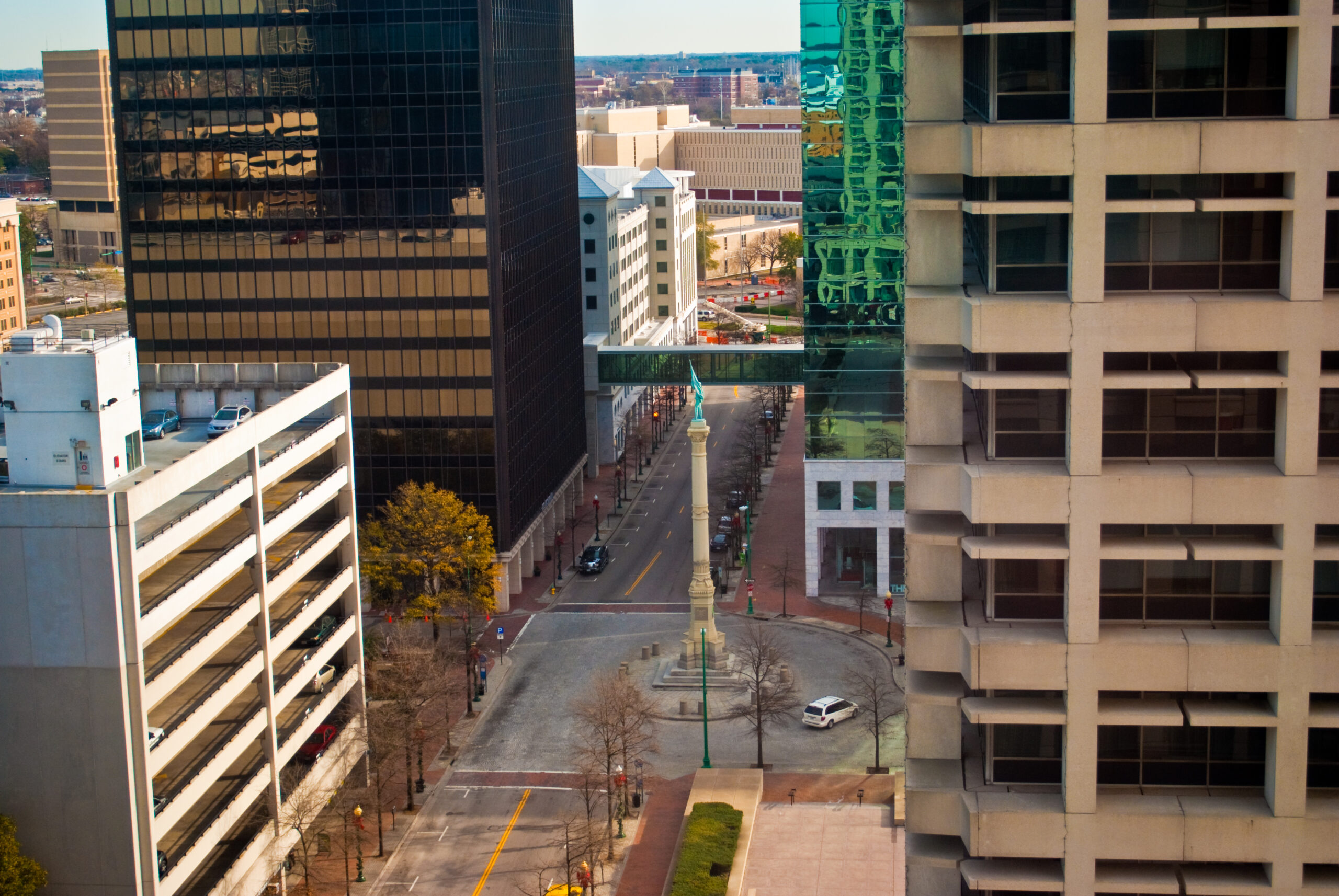 Downtown Norfolk Virginia street scene