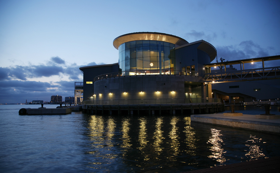 Half Moone Cruise and Celebration Center on the Norfolk waterfront