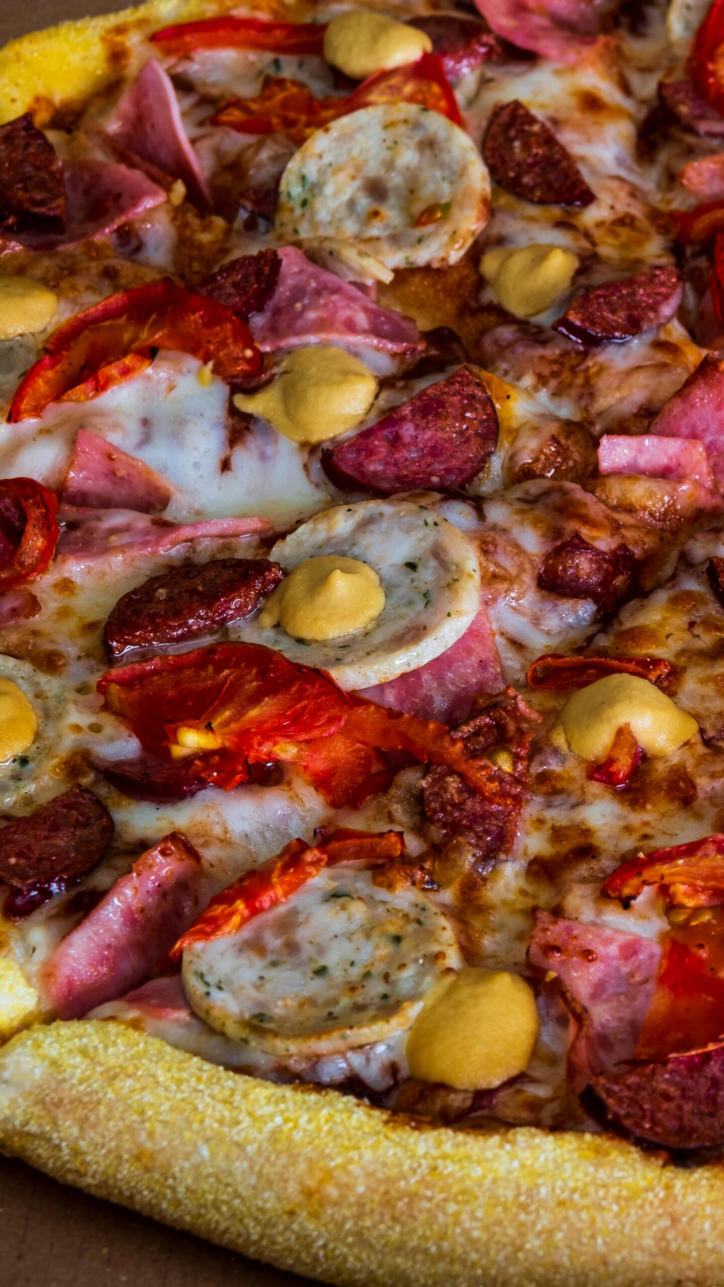 Food Near the Ship – Weird Norfolk Eats for Cruise Passengers 4 Loaded pizza with toppings - Pierogi pizza style at Cogan s