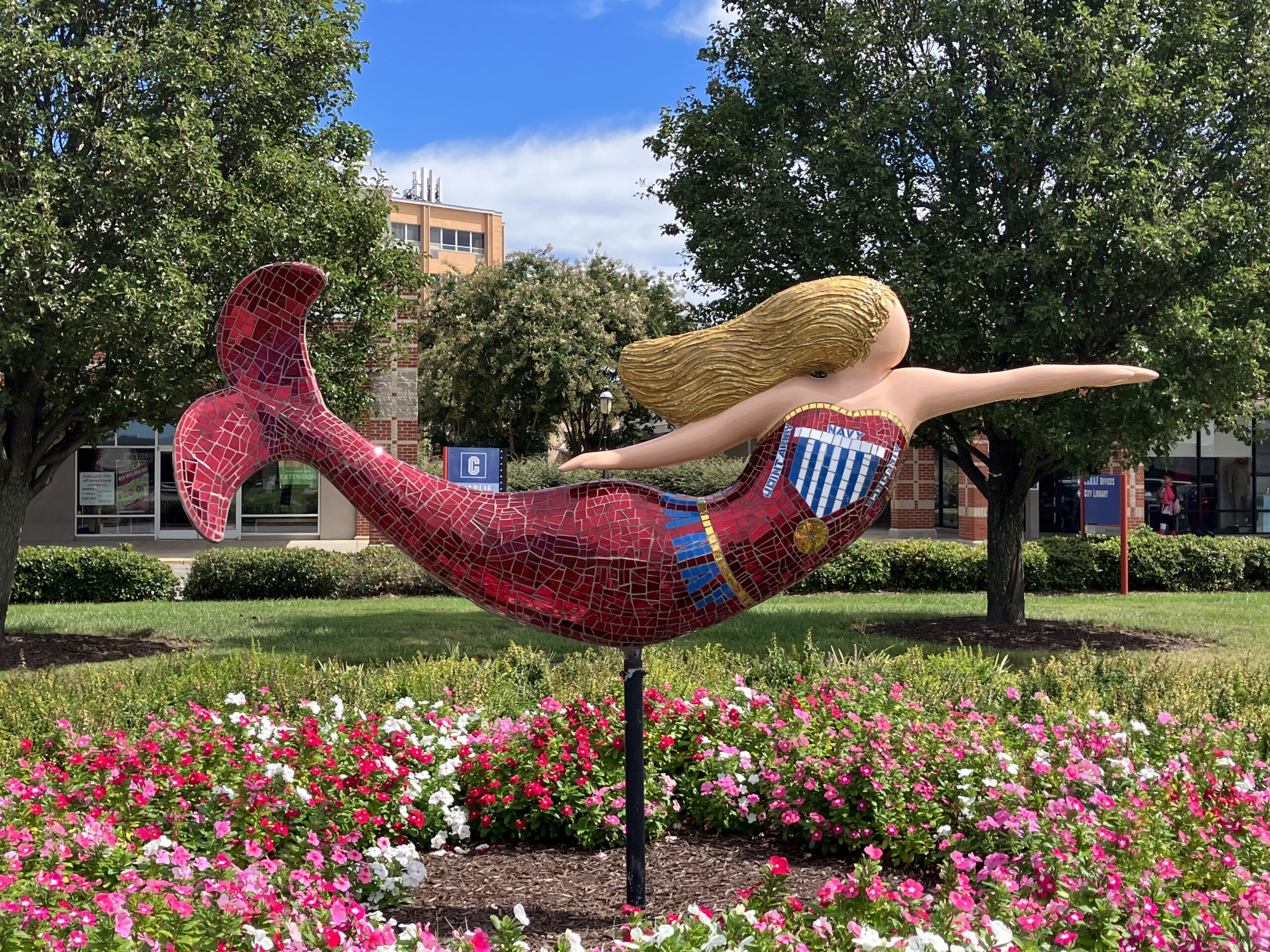 Jana mermaid sculpture from Norfolk’s Mermaids on Parade public art trail