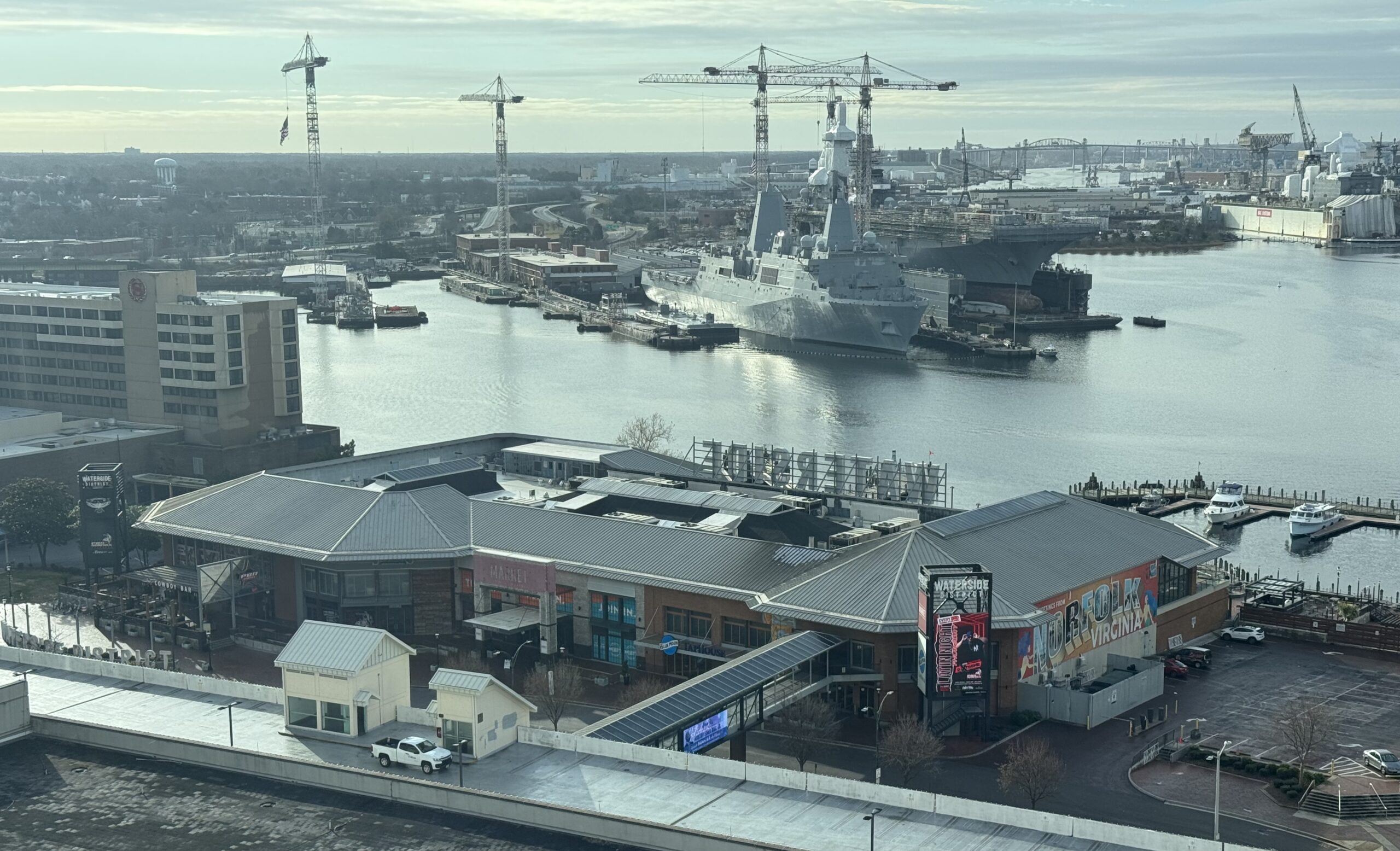 Waterside District entertainment and dining complex on the Norfolk waterfront