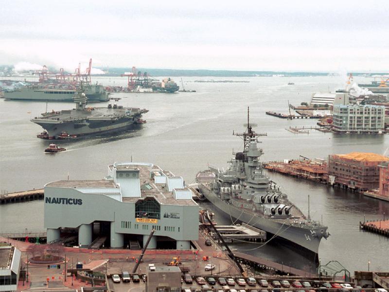 USS Wisconsin museum view